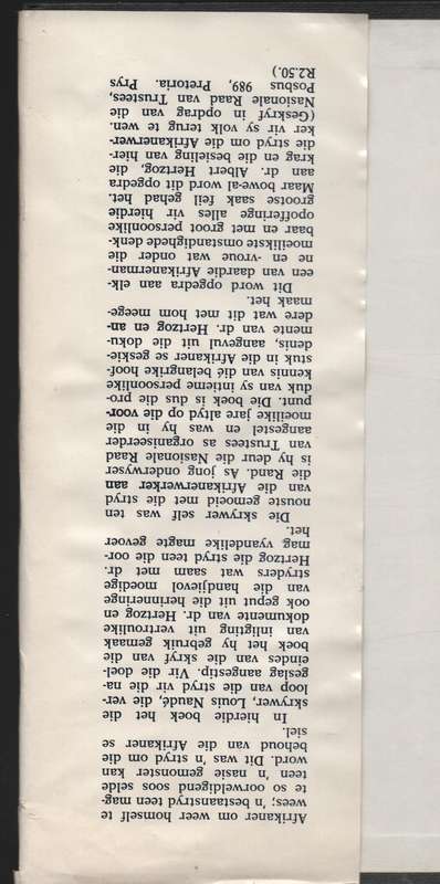 Dr. A. Hertzog, die Nasionale Party en die Mynwerkers - NaudÃ©, Louis