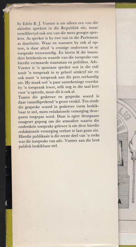 Geredigeerde Toesprake van die Sewende Eerste Minister van Suid-Afri - Geyser, O. (ed)