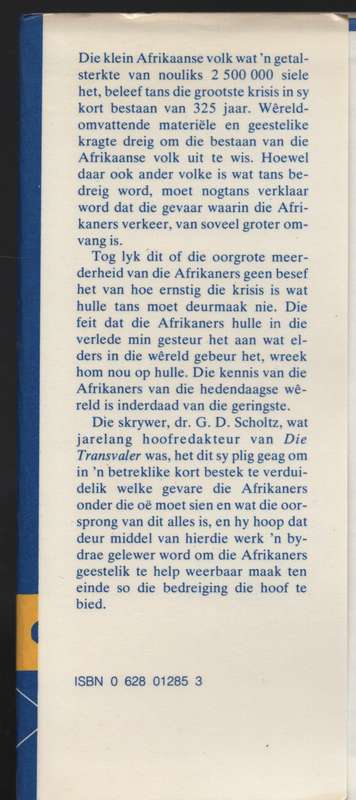 Afrikaner Waarheen? - Scholtz, G. D.