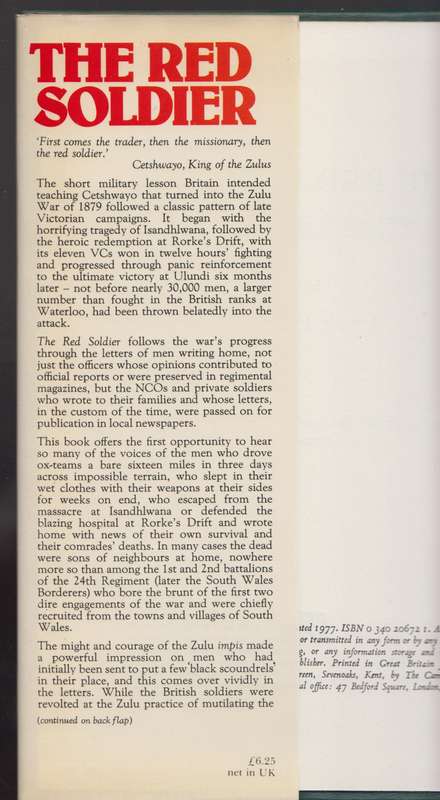 The Red Soldier: Letters from the Zulu War, 1879 - Emery, Frank