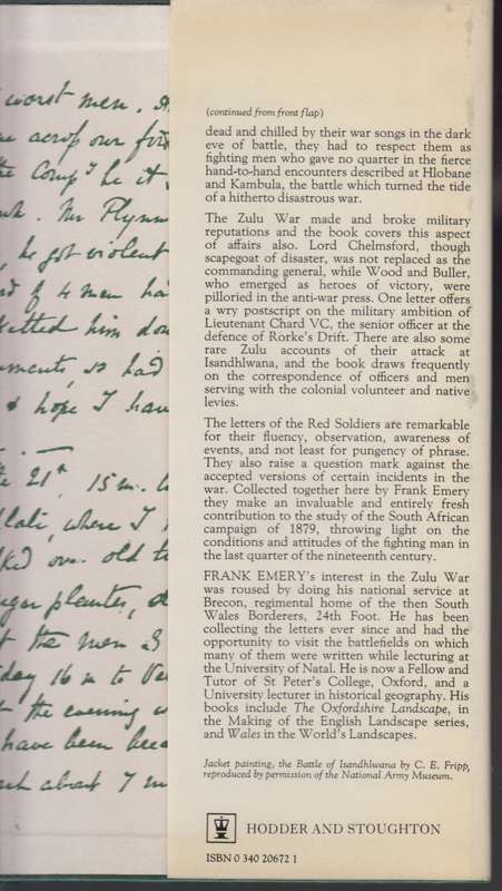 The Red Soldier: Letters from the Zulu War, 1879 - Emery, Frank