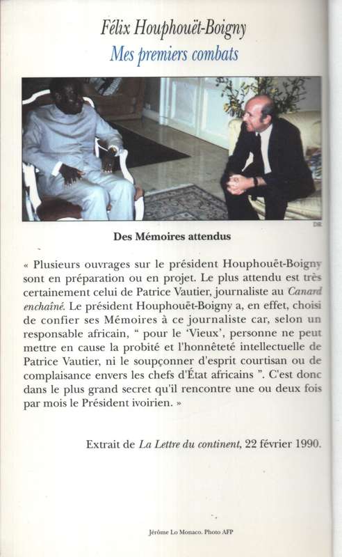Mes Premiers Combats - HouphouÃ«t-Boigny, Felix
