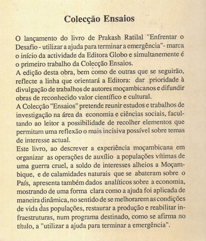 ENFRENTAR O DESAFIO - RATILAL,P