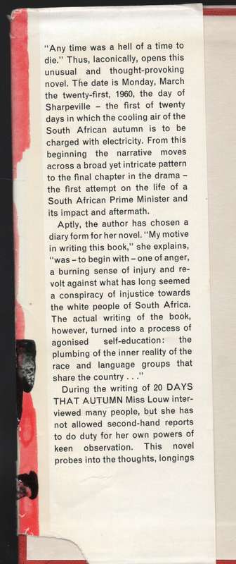 20 Days that Autumn - Louw, Anna M.