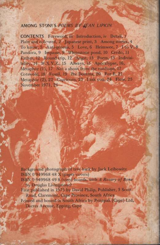 Among Stones - Lipkin, Jean; Clouts, Sydney