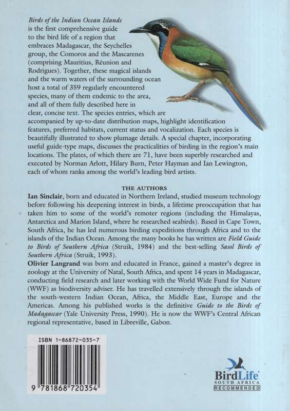 Birds of the Indian Ocean Islands - Sinclair, Ian; Langrand, Oli