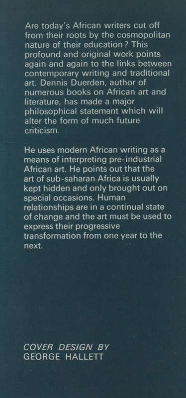 African Art & Literature: The Invisible Present - Duerden, Dennis