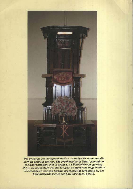 GEMEENTE POTCHEFSTROOM 1842 1992 - PONT,AD