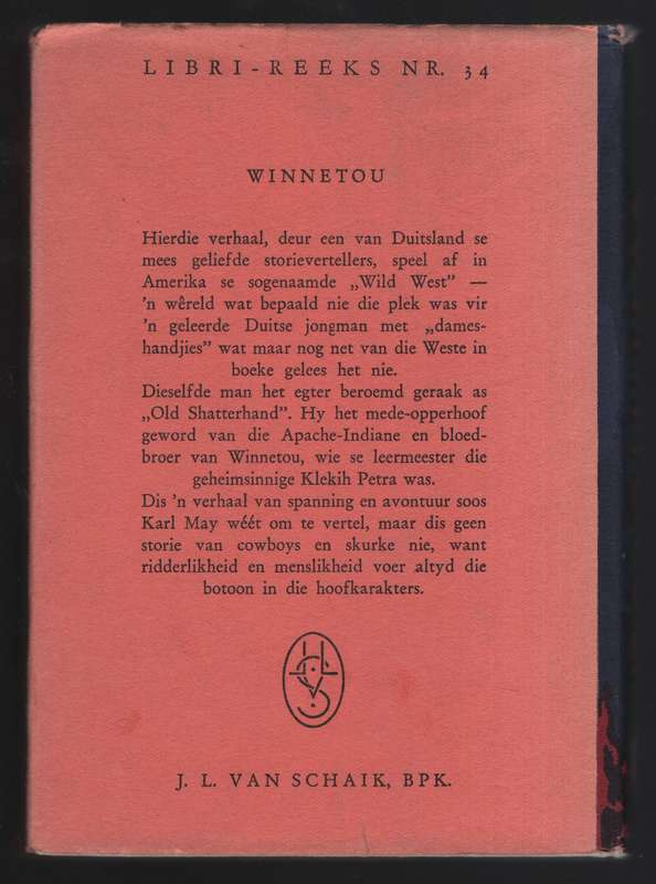Winnetou. Die Libri-Reeks van Klassieke Jeuglektuur Nr. 34 - May, Karl; Pama, H. J. (tran