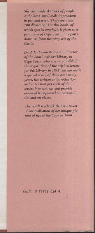 The Letters of Lady Anne Barnard to Henry Dundas, from the Cape and  - Barnard, Anne; Robinson, A.