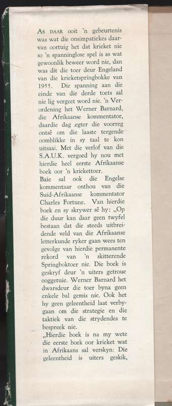 Amper Krieketkampioene - Barnard, Werner