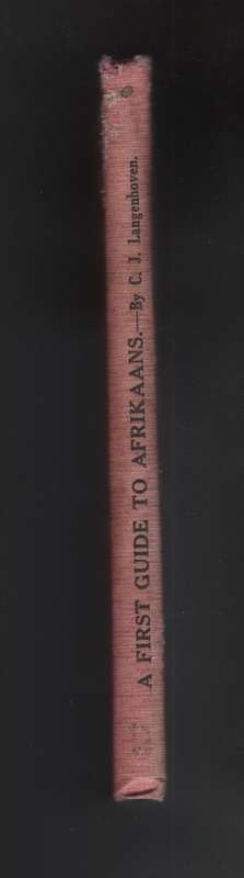 FIRST GUIDE TO AFRIKAANS - LANGENHOVEN,CJ