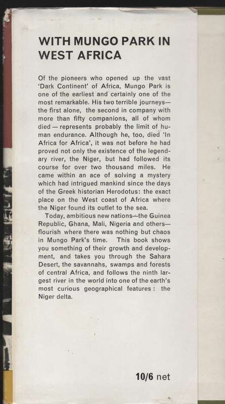 With Mungo Park in West Africa - Williams, Harry; Toothill, H