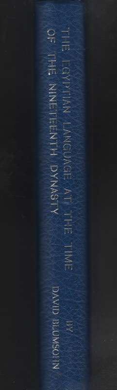 The Egyptian Language at the Time of the Nineteenth Dynasty - Blumsohn, David