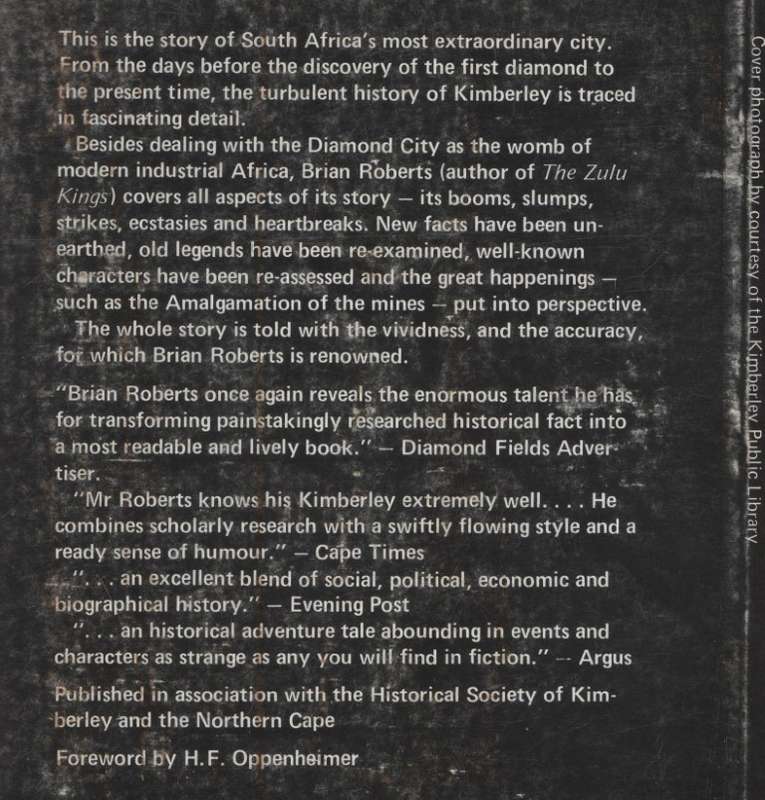 Kimberley: Turbulent City - Roberts, Brian