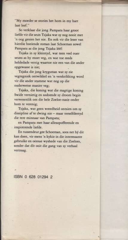 Pampata: Die Beminde van Koning Tsjaka - Schoeman, P. J.