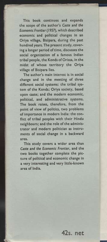 Tribe, Cast, and Nation: A Study of Political Activity and Political - Bailey, F. G.