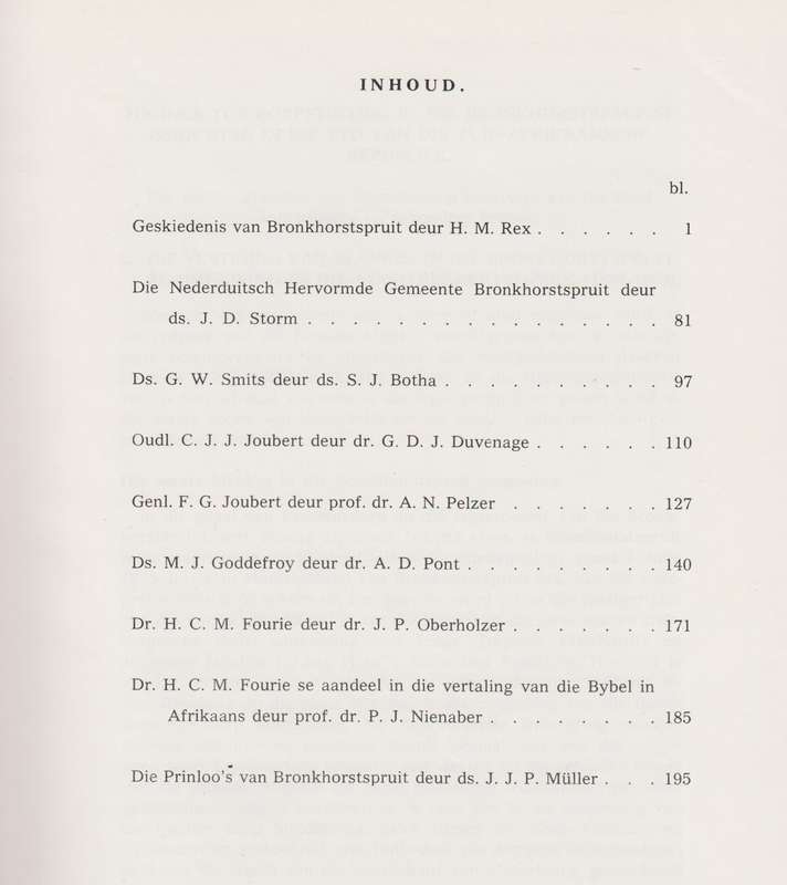 Nederduitsch Hervormde Gemeente Bronkhorstspruit 1869-1969 - MÃ¼ller, J. J. P.