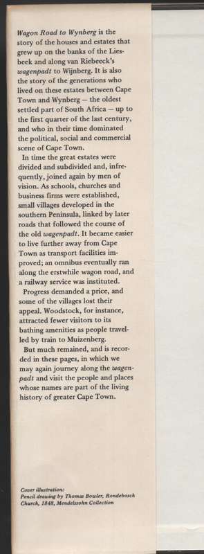 Wagon Road to Wynberg - Pama, C.