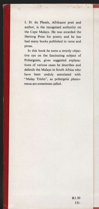 Poltergeists of the South - Du Plessis, I. D.