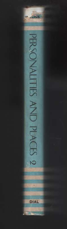 PERSONALITIES & PLACES SECOND SERIES - SACHS,B