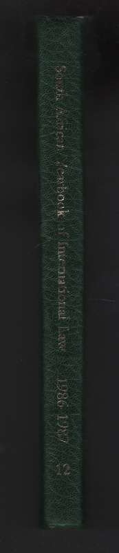 South African Yearbook of International Law / Vol. 12, 1986-1987 / S - Van Wyk, D. H. (ed)
