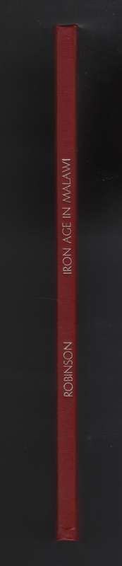 Iron Age Occupation North and East of the Mulanje Plateau, Malawi. D - Robinson, K. R.