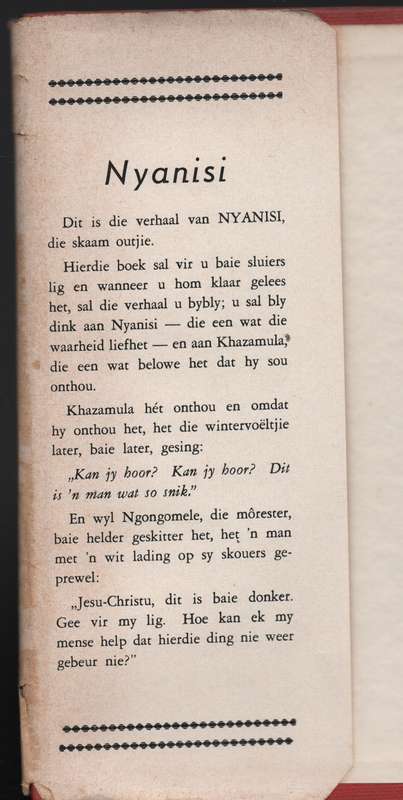 Nyanisi - Malan, W. D.