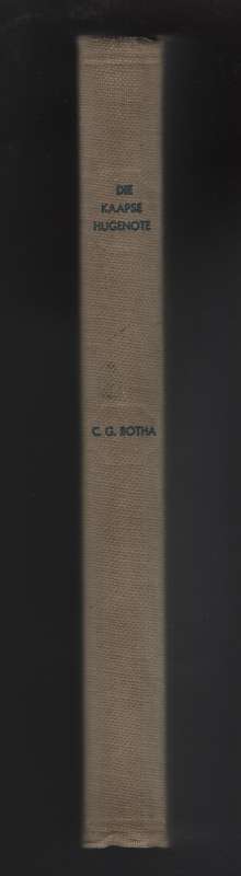 Die Kaapse Hugenote - Botha, Colin Graham; Malherb