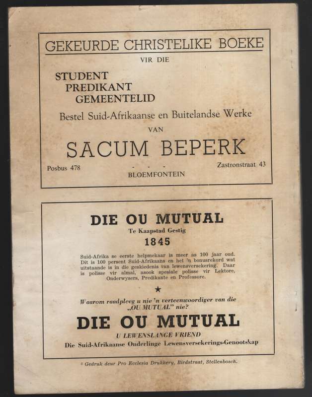 Polumnia 1951 Kweekskool-Jaarblad. Jaargang 8, Nr. 1 - Delport, J. M. (ed)