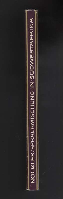 Sprachmischung in SÃ¼dwestafrika - Cockler, Herbert C.