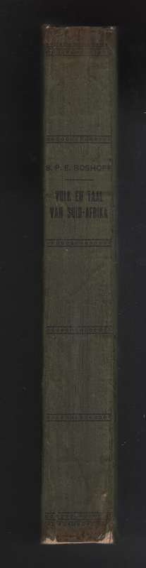 Volk en Taal van Suid-Afrika - Boshoff, Stephanus Petrus Er