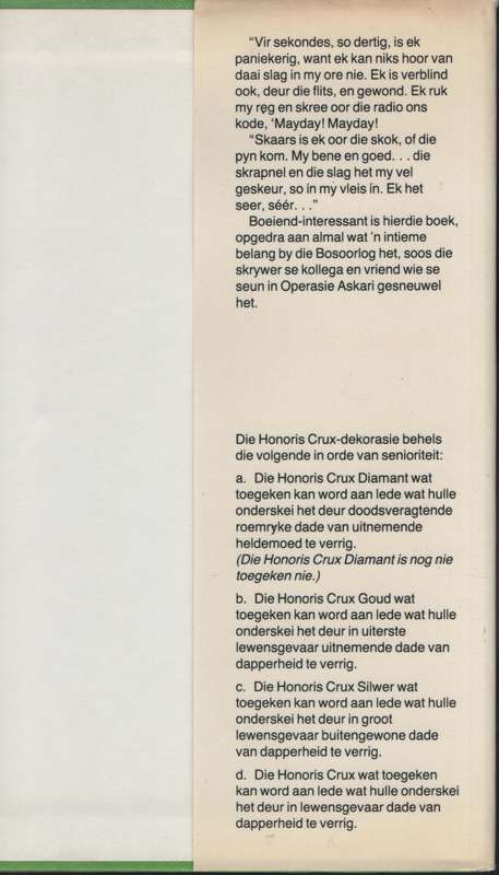 Honorus Crux II: Ons Dapperes - Van Wyk, At