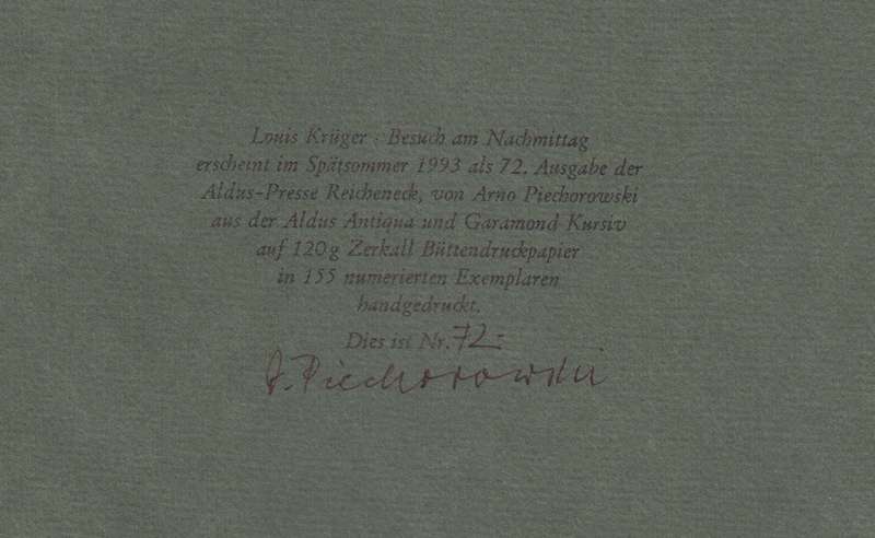 Besuch am Nachmittag - KrÃ¼ger, Louis