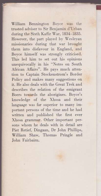 Notes on South African Affairs - Boyle, W. B.