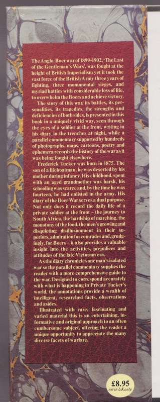 Private Tucker's Boer War Diary - Todd, Pamela; Fordham, David