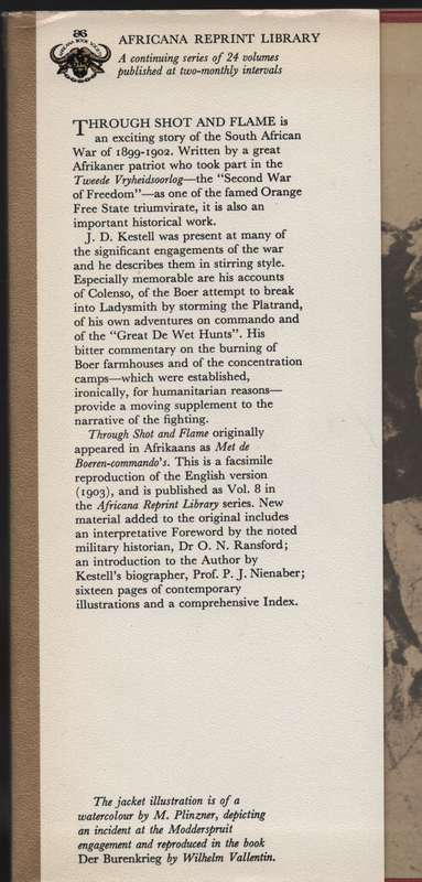 Through Shot and Flame. Africana Reprint Library Volume 8 - Kestell, J. D.