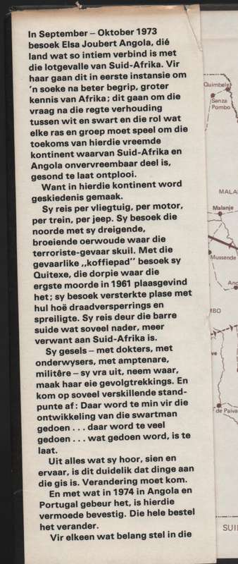 Die Nuwe Afrikaan: 'n Reis Deur Angola - Joubert, Elsa