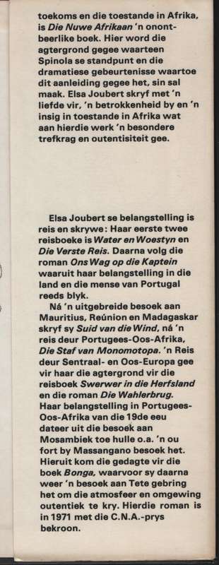 Die Nuwe Afrikaan: 'n Reis Deur Angola - Joubert, Elsa