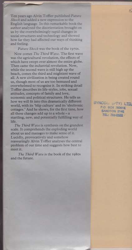 The Third Wave: The Revolution that will change our lives - Toffler, Alvin