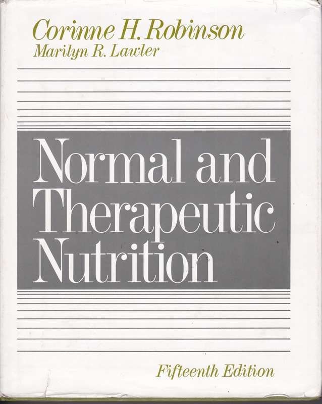 NORMAL & THERAPEUTIC NUTRITION SECONDHAND - ROBINSON,CH