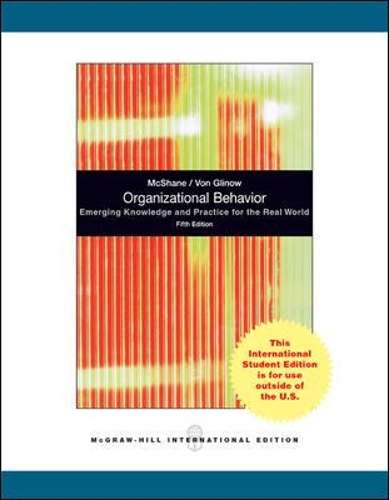 Organizational Behavior - Steven Lattimore McShane