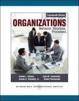 ORGANIZATIONS BEHAVIOUR STRUCTURE 14ED SECONDHAND - GIBSON,JL