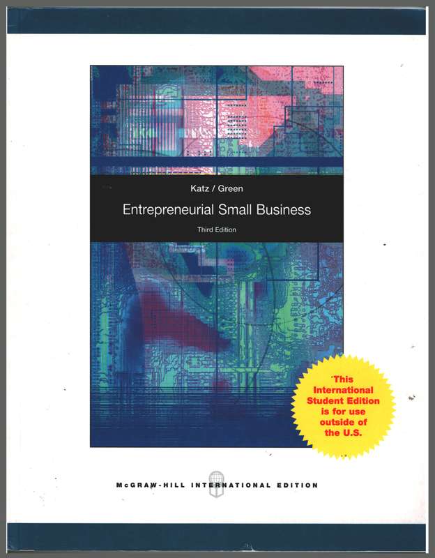 Entrepreneurial Small Business - Jerome A. Katz