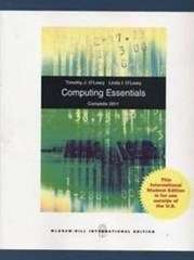 Computing Essentials 2011 - Timothy J. O'Leary