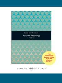 Abnormal Psychology - Susan Nolen-Hoeksema