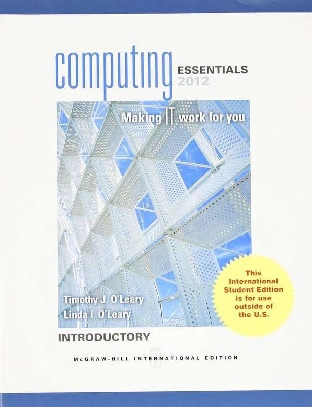 COMPUTING ESSENTIALS 2012 SECONDHAND - OLEARY,T