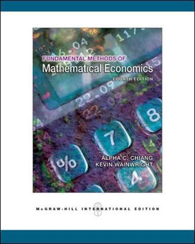 Fundamental Methods of Mathematical Economics - Kevin Wainwright