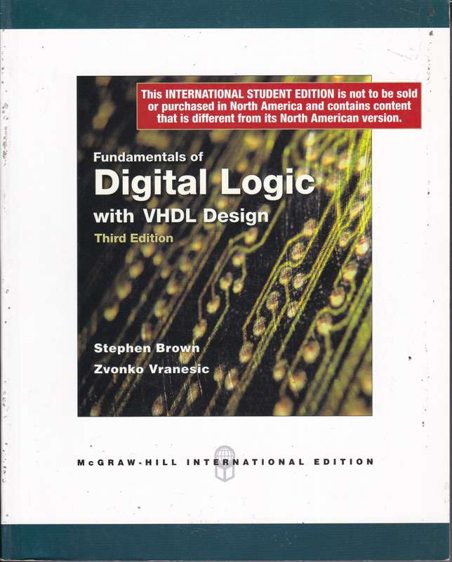 FUNDAMENTALS OF DIGITAL LOGIC WITH VHDL SECONDHAND - BROWN