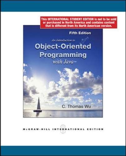 An Introduction to Object-Oriented Programming with Java (Int'l Ed) - C.Thomas Wu